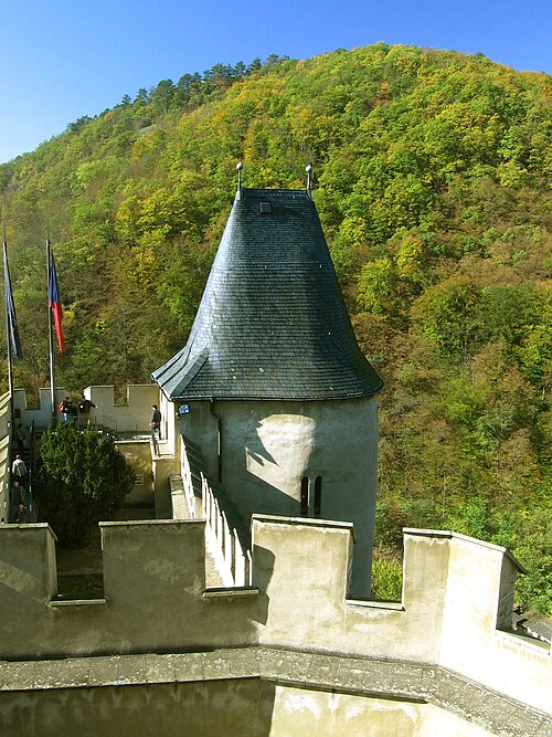 Studniční věž. Zdroj: Wikipedie. Martin Tomášek. CC BY-SA 2.5