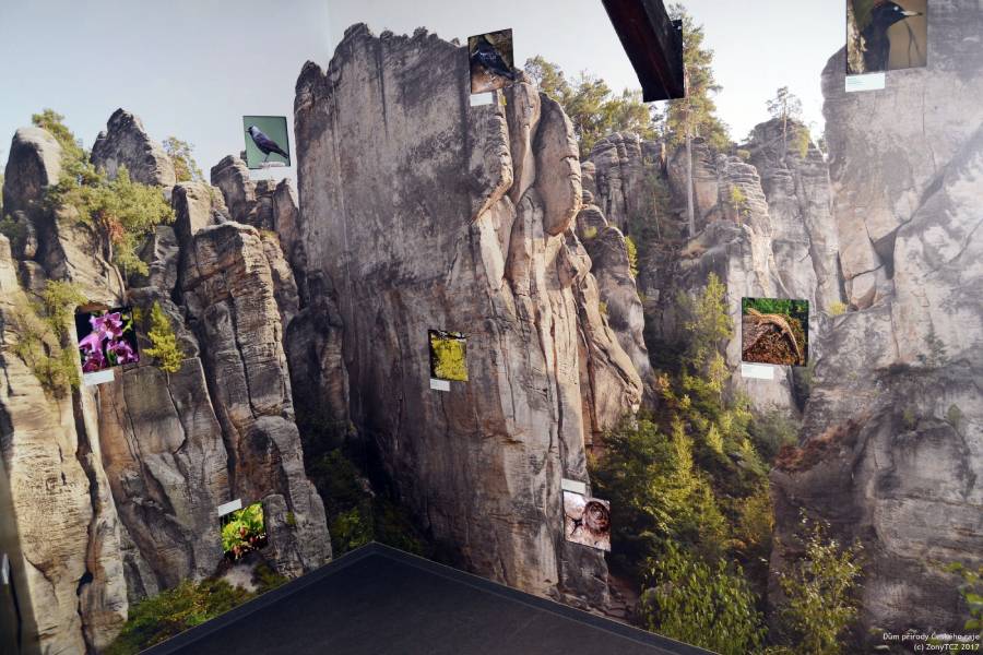 Pohled do části expozice věnující se teplotním rozdílům ve skalních městech. Zdroj: AOPK