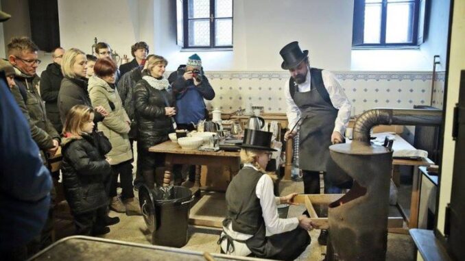 Historická kafírna na hradě Šternberk. Zdroj: Národní památkový ústav