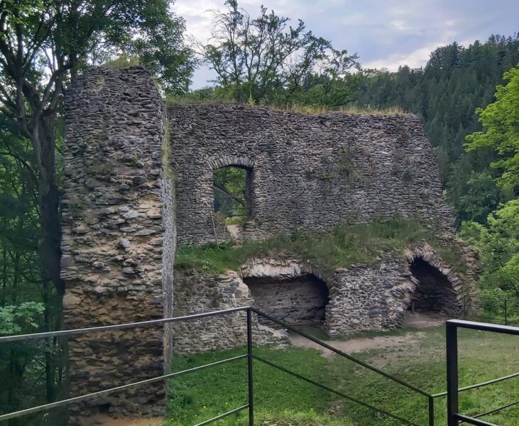 Zřícenina hradu Návarov. Foto: Michael Kalfeřt
