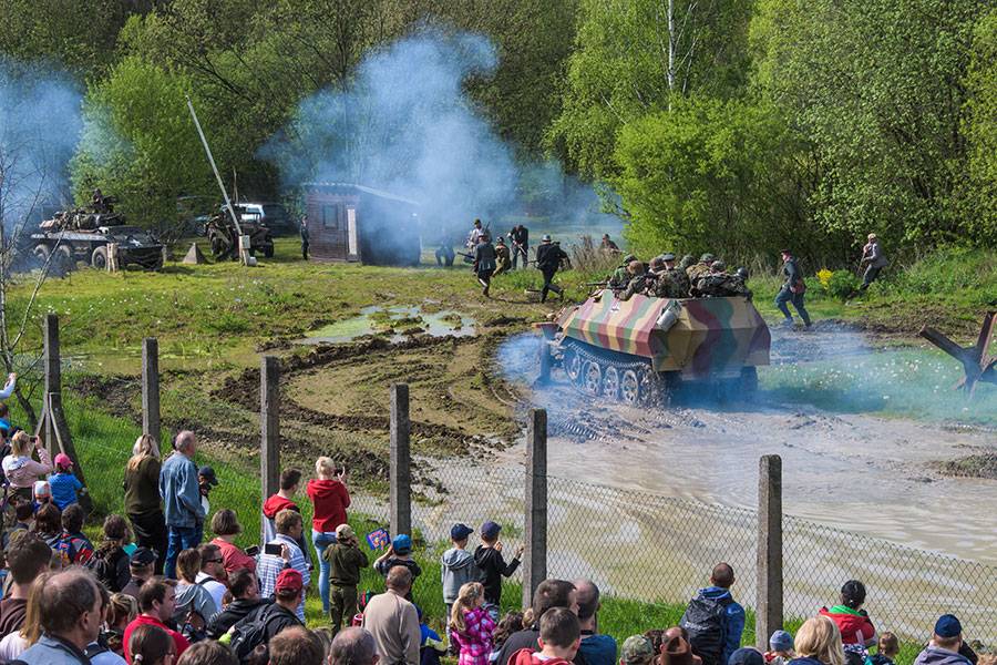 Oslavy osvobození v Rokycanech. Zdroj: Muzeum na demarkační linii 