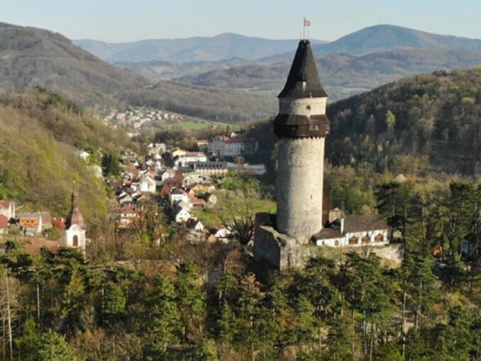 Štramberská trúba. Zdroj IC Hukvaldy, https://www.ic-hukvaldy.cz