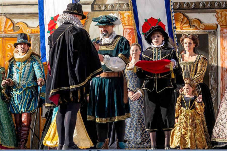 lavnosti pětilisté růže jsou velkolepé městské historické slavnosti v Českém Krumlově. Foto: Lubor Mrázek. Zdroj: Městské divadlo Český Krumlov