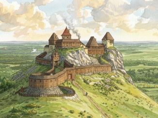 Hrad Kalich. Zdroj: Kresba J. Otradovec, podle M. Sýkory, grafická úprava P. Digrin