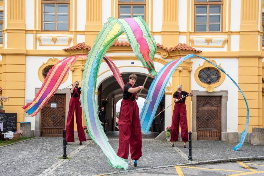 Borovanské Borůvkobraní je dvoudenní gastronomický a kulturní festival, který se koná každoročně v areálu kláštera v Borovanech u Českých Budějovic. Zdroj: Město Borovany