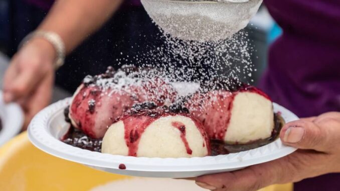 Borovanské Borůvkobraní je dvoudenní gastronomický a kulturní festival, který se koná každoročně v areálu kláštera v Borovanech u Českých Budějovic. Zdroj: Město Borovany