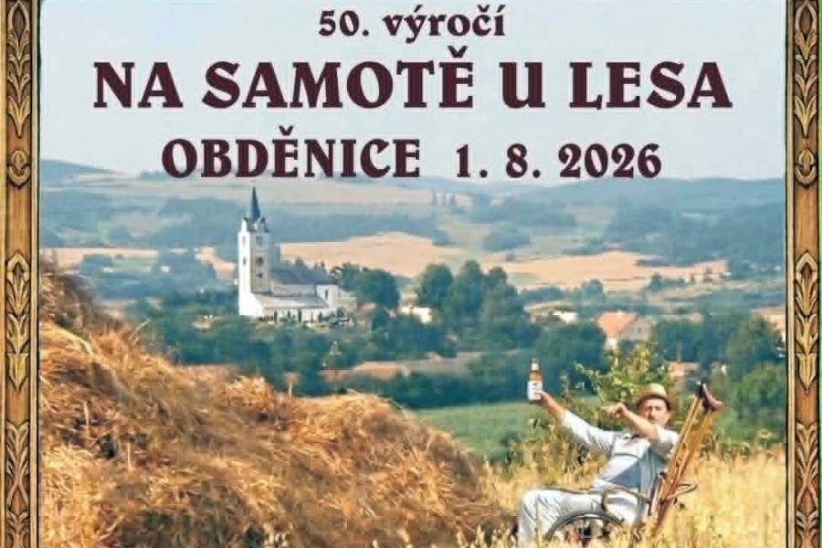 Oslavy 50. výročí filmu Na samotě u lesa. Výřřez plakátu. Zdroj: Verča Čiháková, FB událost